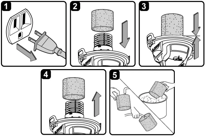 ARMORALL VOM205P 0901 Portable Wall Mountable Vacuum Cleaner - CLEANING FOAM SLEEVE FILTER