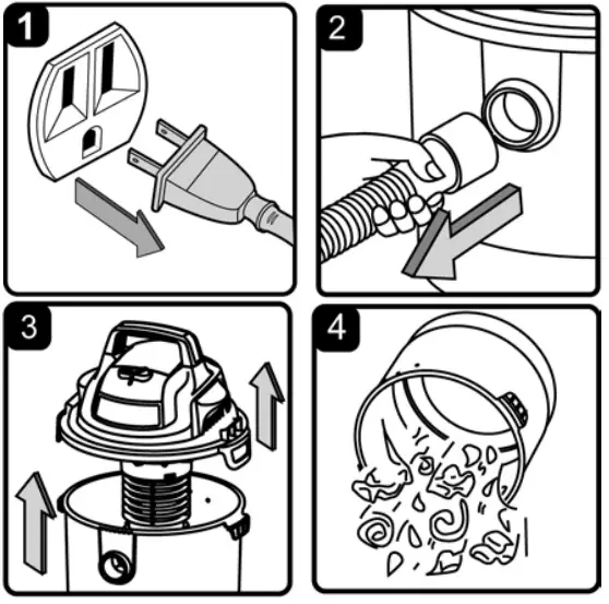 ARMORALL VOM205P 0901 Portable Wall Mountable Vacuum Cleaner - MAINTENANCE