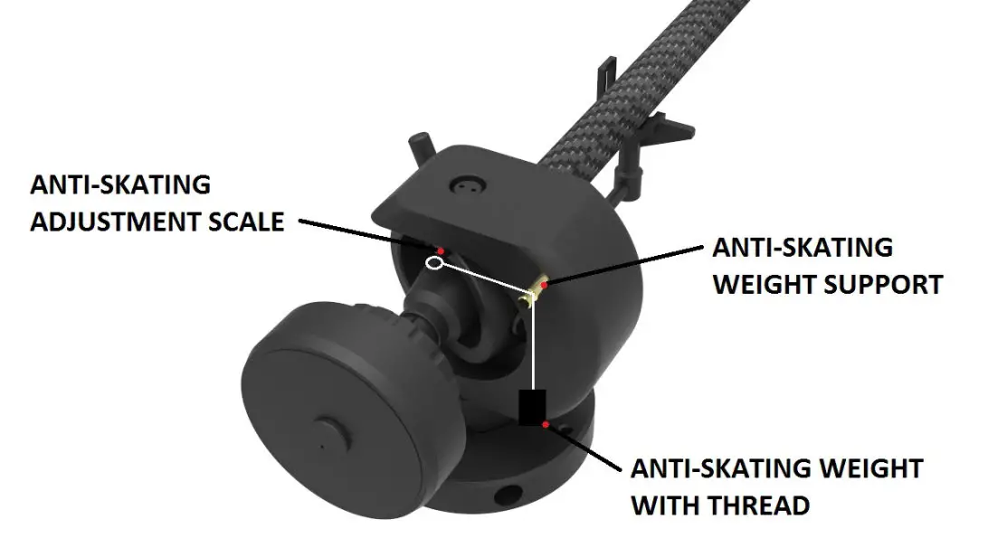 Pro Ject X8 Record Player - FORCE ADJUSTMENT 2