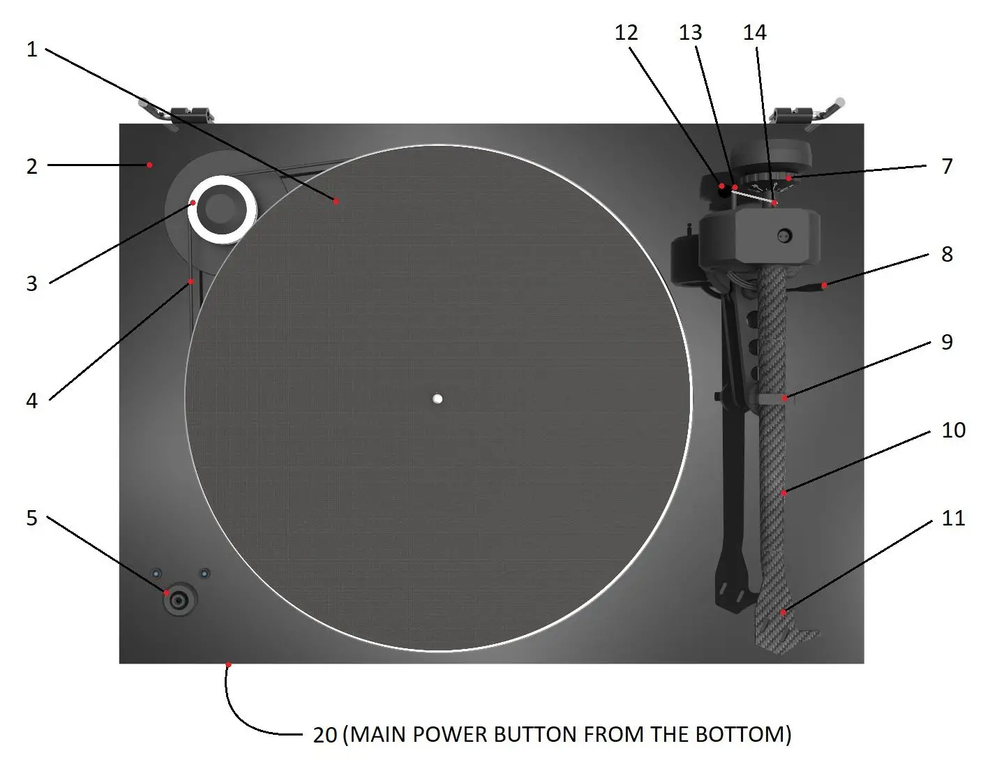Pro Ject X8 Record Player - overview 1