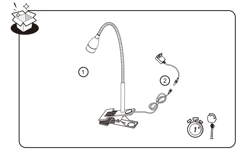 inspire PL-0029NA-SL1 Gao Floor Lamp - package