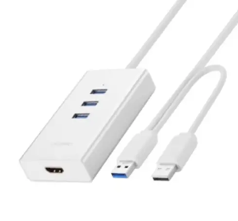 UGREEN 40257 USB 3.0 to HDMI + 3 Ports USB 3.0 Converter