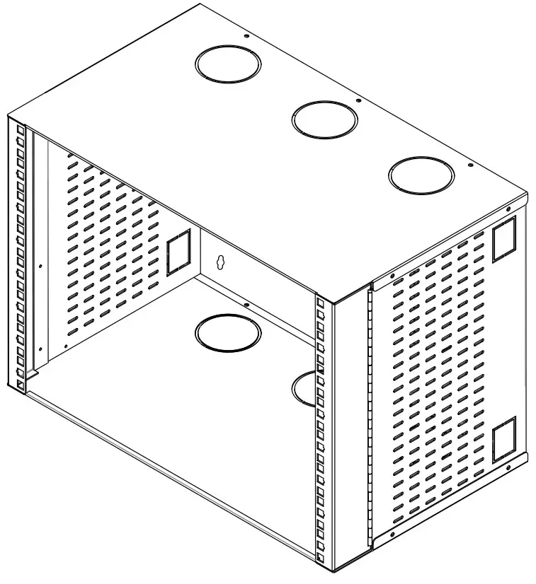 rocstor Y10E026-B1 SolidRack 6U Wall Mount Network Rack