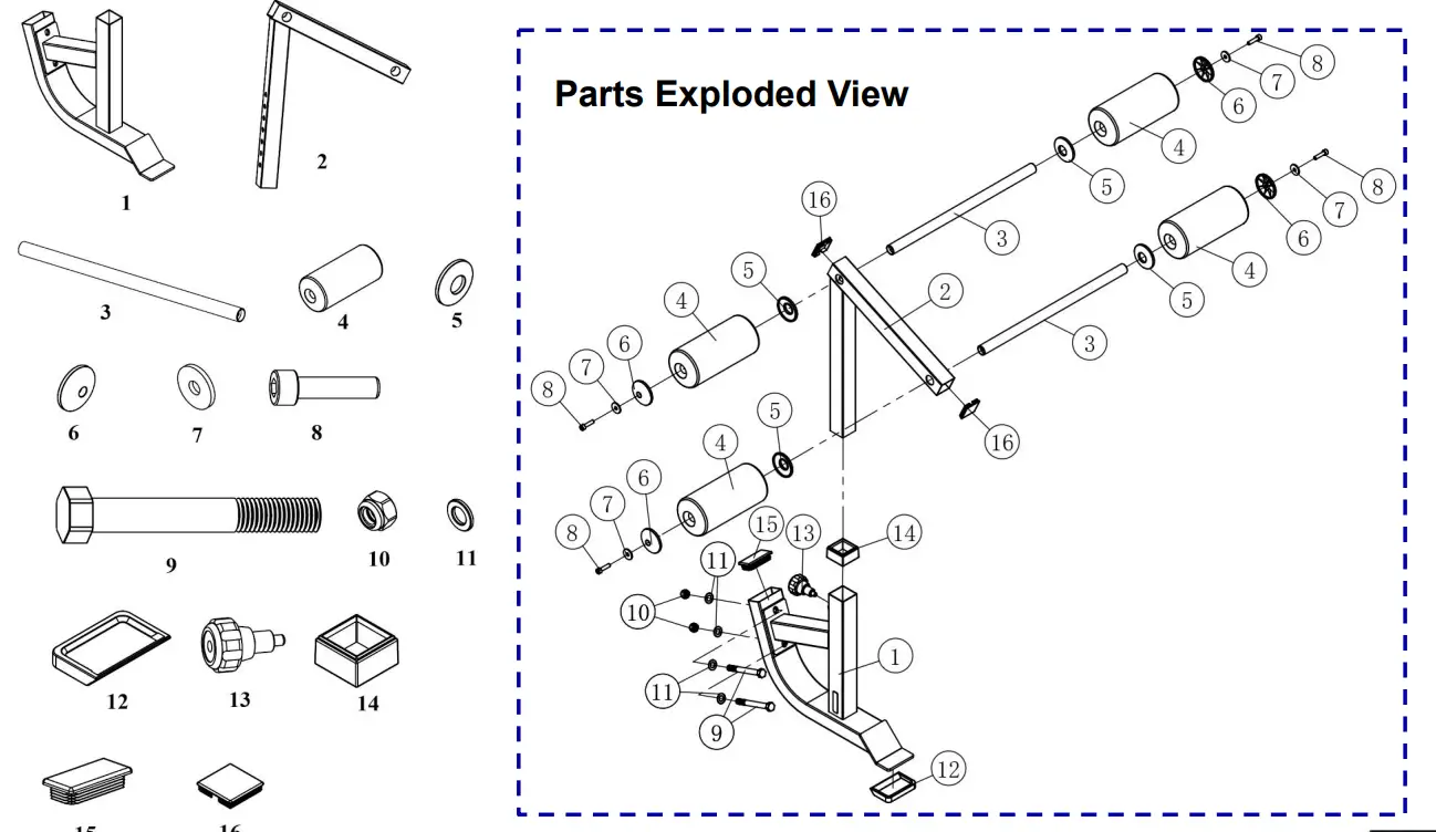 BODYCRAFT F715 Hold Down Attachment Kit Option - Fig 10