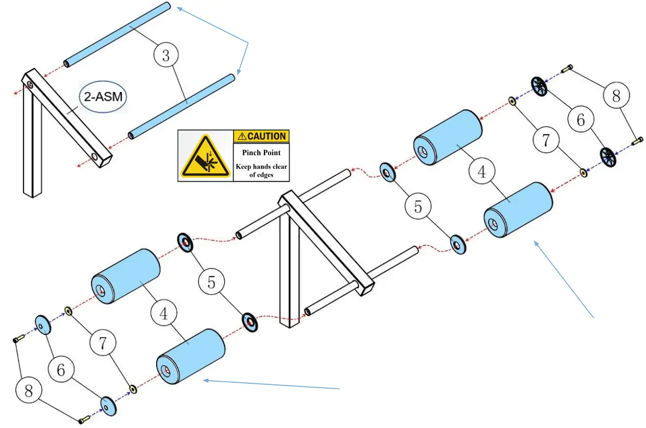 BODYCRAFT F715 Hold Down Attachment Kit Option - Fig 4