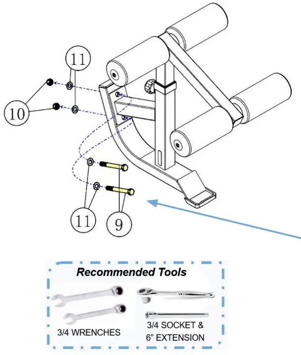 BODYCRAFT F715 Hold Down Attachment Kit Option - Fig 6