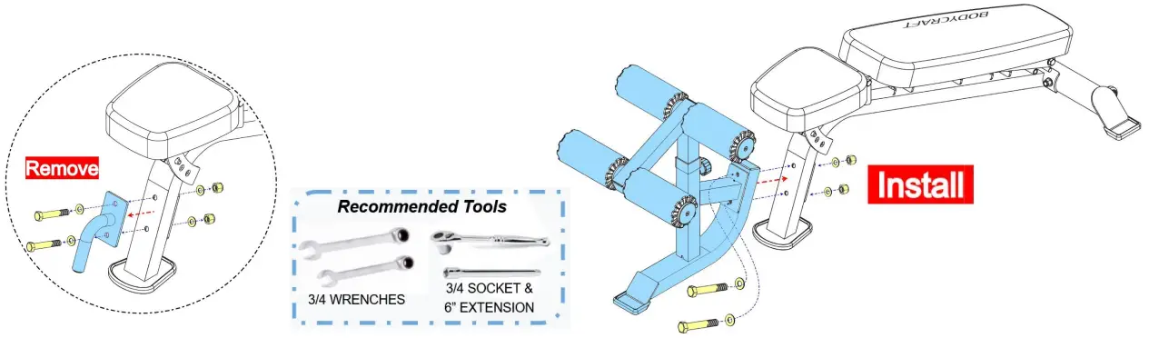 BODYCRAFT F715 Hold Down Attachment Kit Option - Fig 9