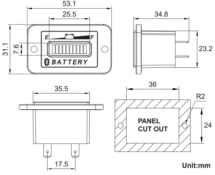 Runleader XBI003BM60AA Digital Tach Hour Meter - fig 6
