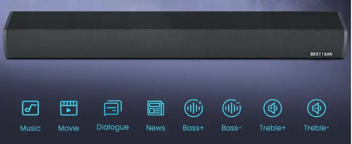 BESTISAN S7020HP Wired and Wireless Stereo Speakers Soundbar-fig-3