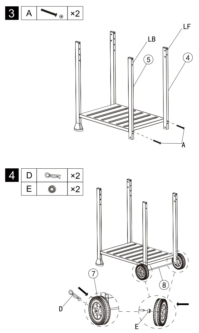 Royal Gourmet CD1824EN 24-Inch Charcoal Grill - assembly 2