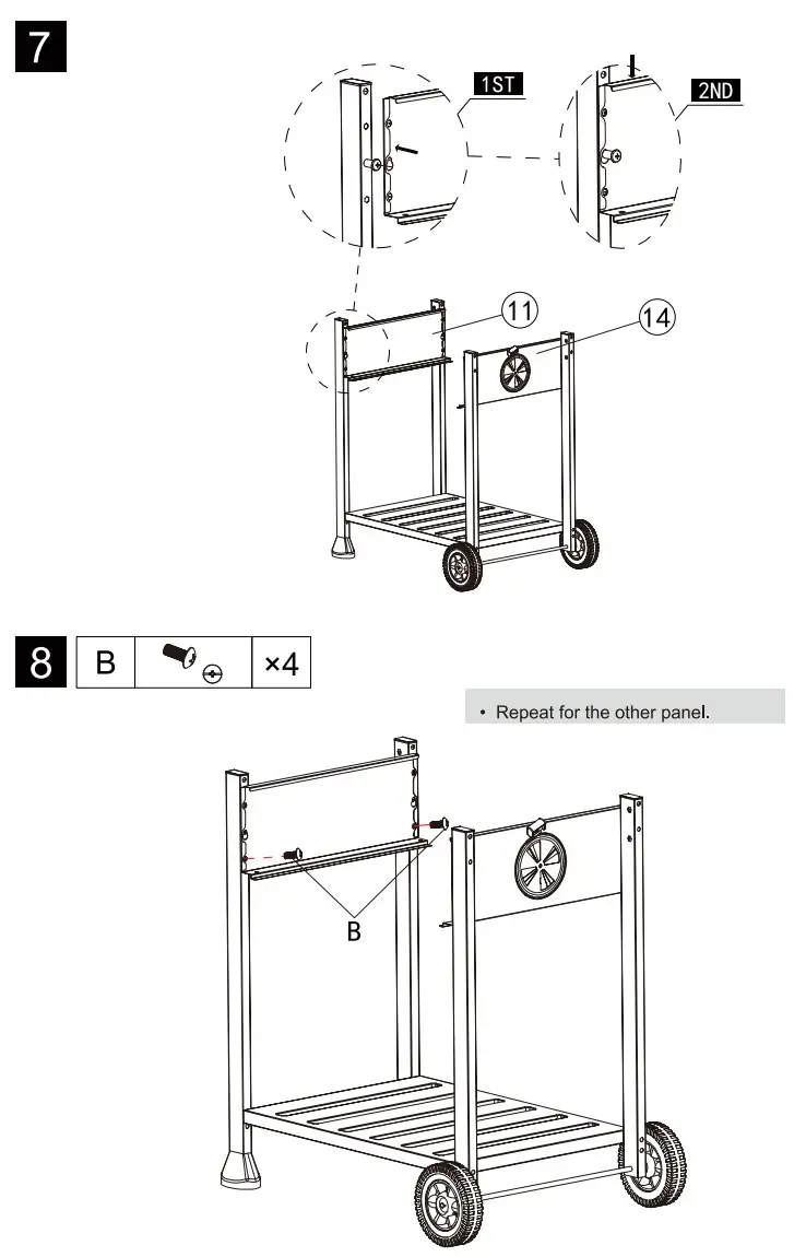 Royal Gourmet CD1824EN 24-Inch Charcoal Grill - assembly 4