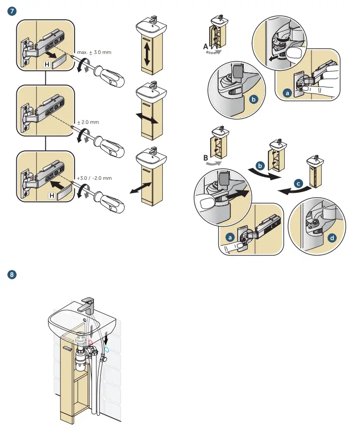 Ideal Standard i.life A 23cm Pedestal Matt White Washbasin Unit - fig 3