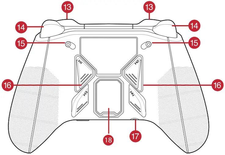 ASUS E21528 ROG RAIKIRI Pro Wireless Gaming Controller - Bottom view
