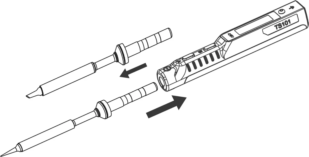 MINIWARE TS101 65W - Replace a soldering tip