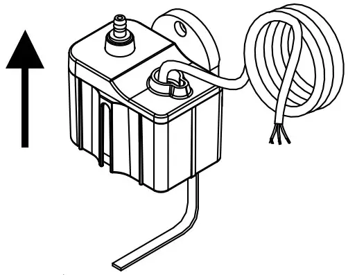 beckett MS601ULQ Mini Condensate Pump - direction