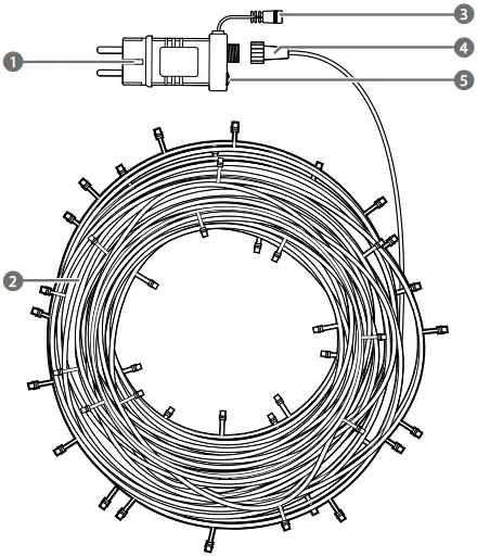 nedis WIFILX01C42 WiFi Smart Full Colour String A2