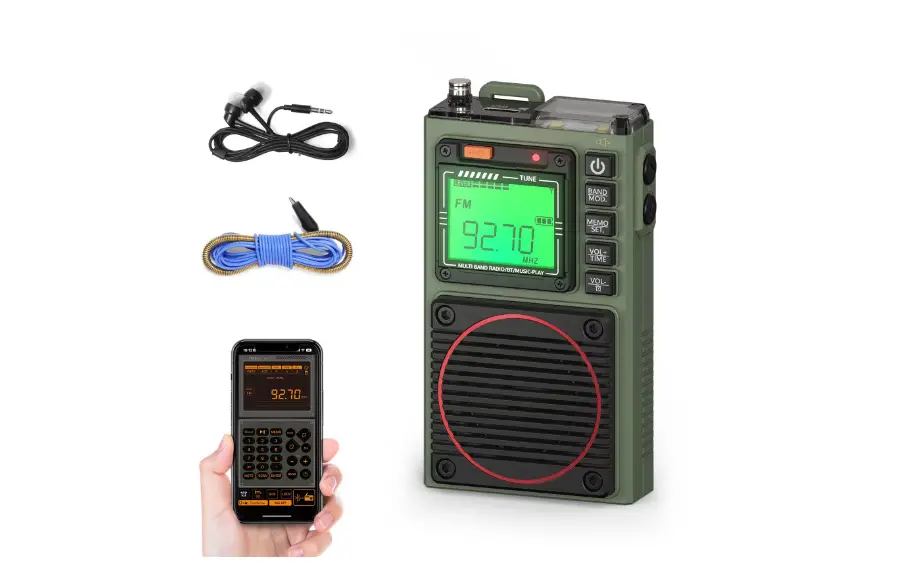 Raddy Rf75a Shortwave Radio Bluetooth 5.0 App Control Instruction Manual