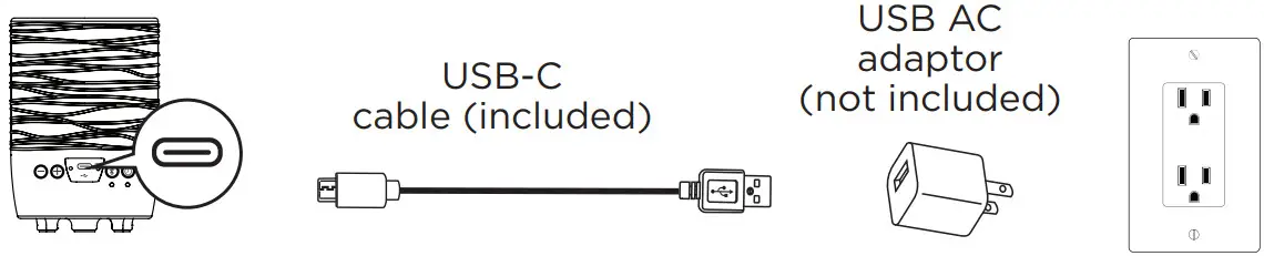 iHome iZBT110 Portable Meditative Light and Sound Therapy Candle - Charging the Unit