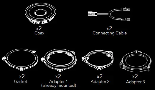 morel IR-BMW42W Integration Reference Speakers - Fig 2