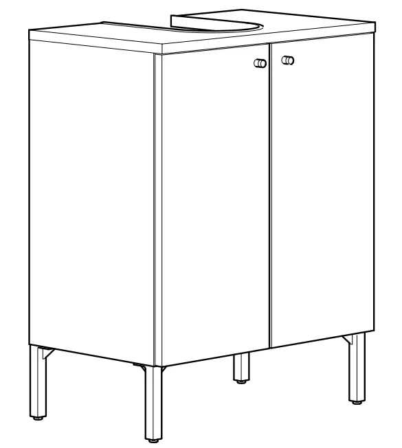 IKEA NYSJÖN 204.708.15 High Cabinet White 30x190 Cm -