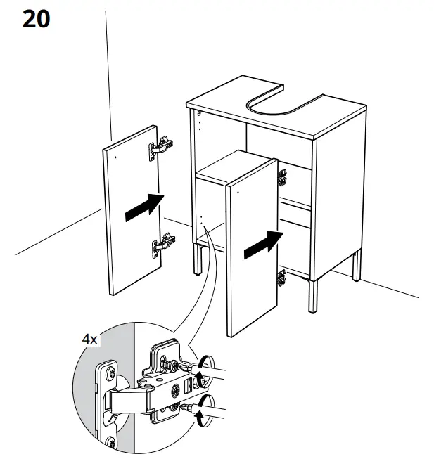 IKEA NYSJÖN 204.708.15 High Cabinet White 30x190 Cm - Fig12