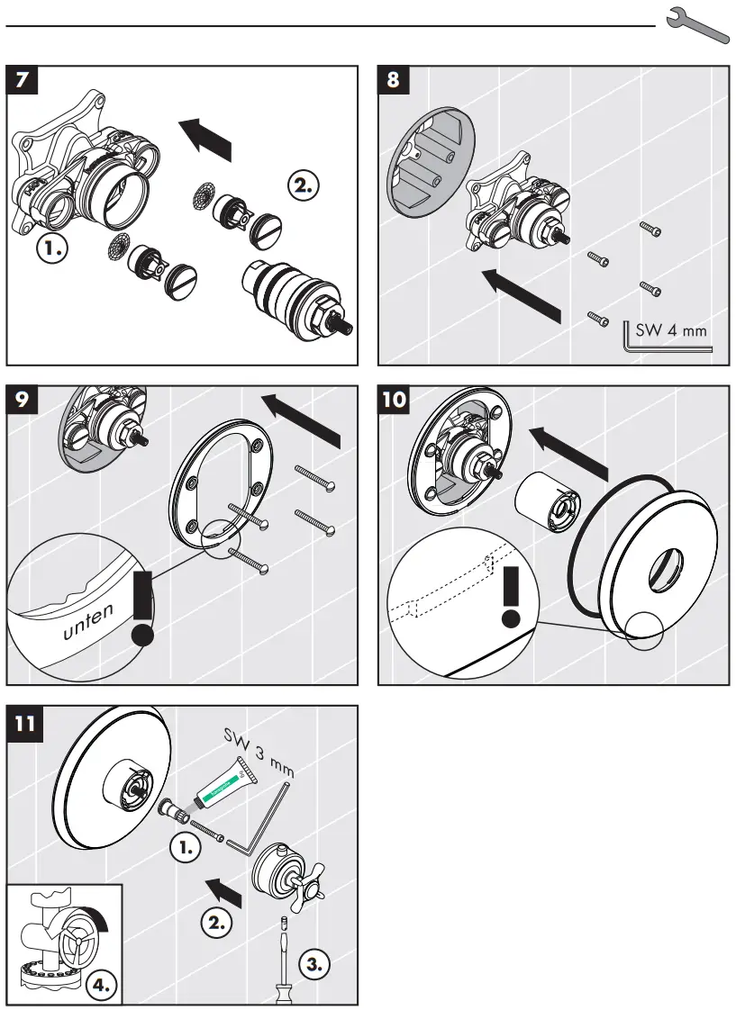 hansgrohe AXOR CARLTON Highflow Thermostat - Assembly 5