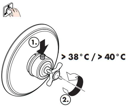 hansgrohe AXOR CARLTON Highflow Thermostat - Parts 2