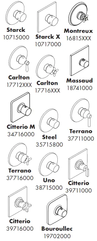 hansgrohe AXOR CARLTON Highflow Thermostat