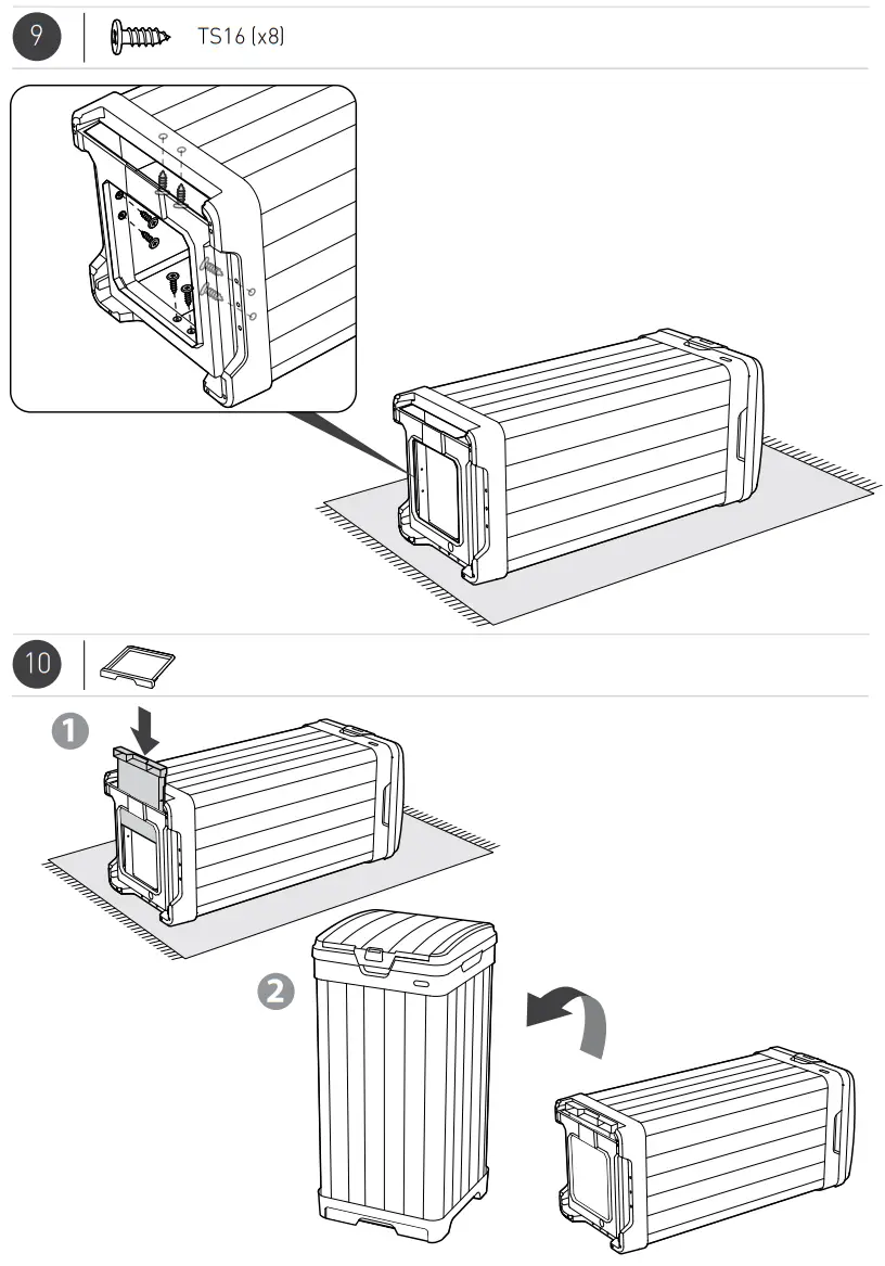 17206192 Trash Can Keter Baltimore - PARTS 6
