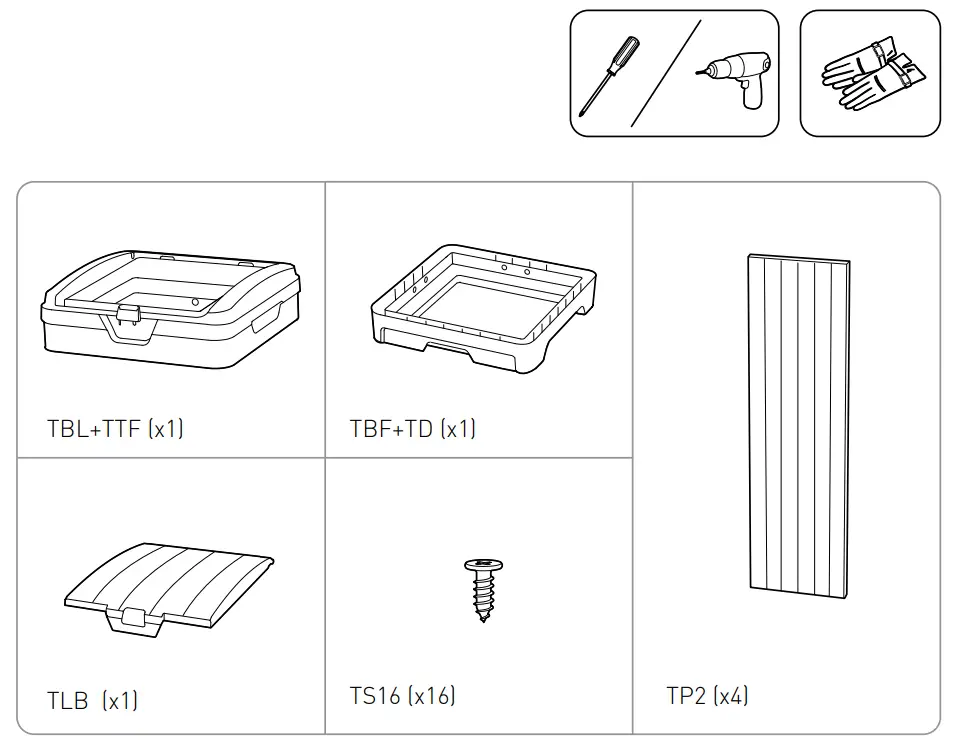 17206192 Trash Can Keter Baltimore - PARTS