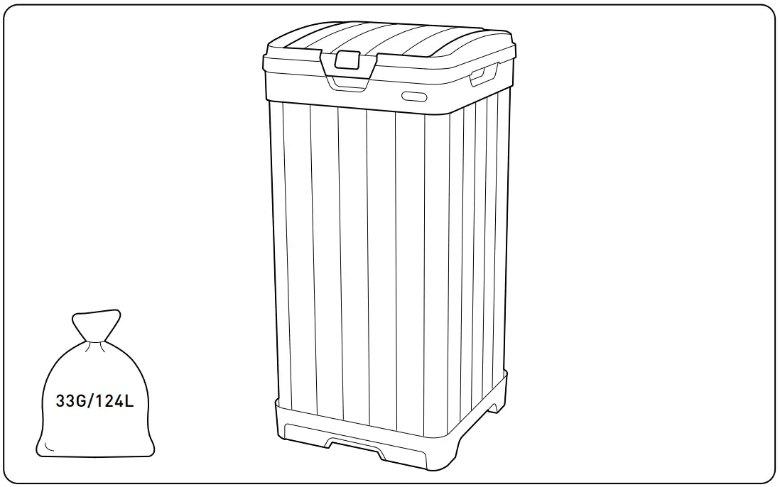 17206192 Trash Can Keter Baltimore