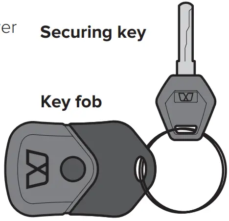 UBCO 2X2 Work Electric Bike - Securing key