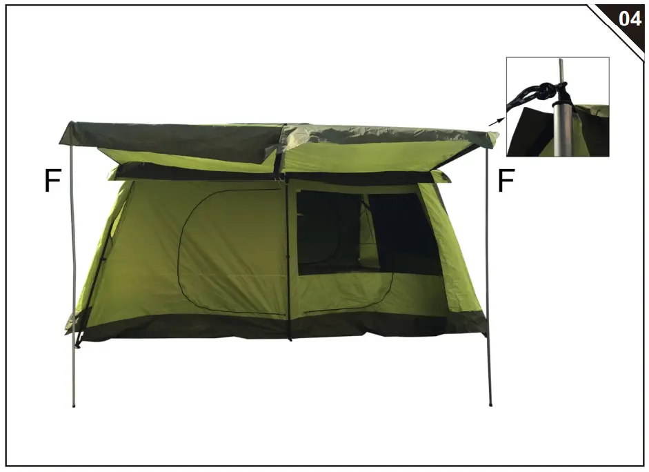 Outsunny A20 052 8 Man Camping Tent - Parts 5