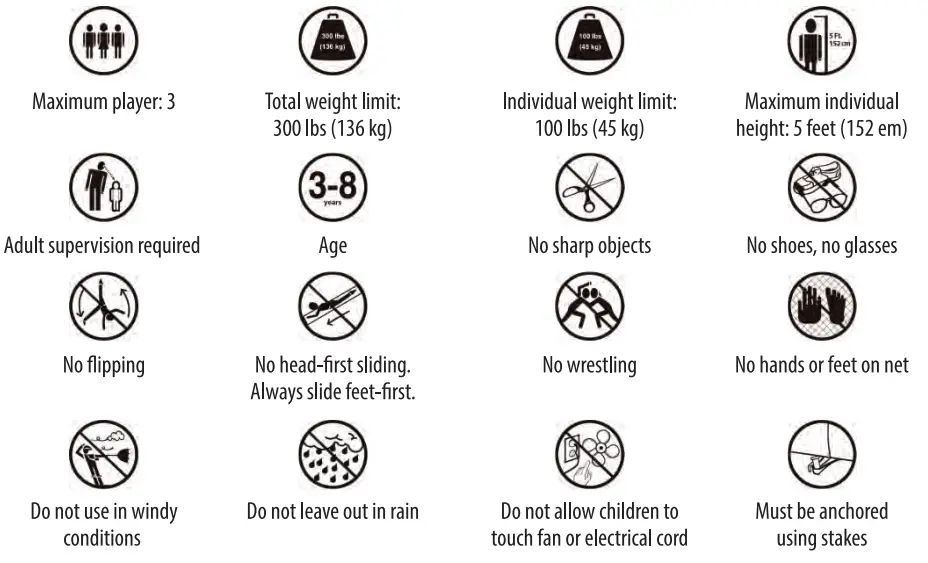 SereneLife SLIB930 Inflatable Jumping Castle - INJURY