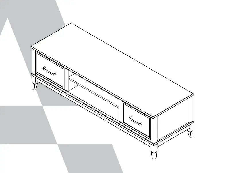 Westerleigh TV Stand Graphite