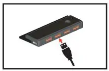 Typhoon PRO MP12 Gaming Mouse Pad with USB Hub Instruction Manual - Hub function