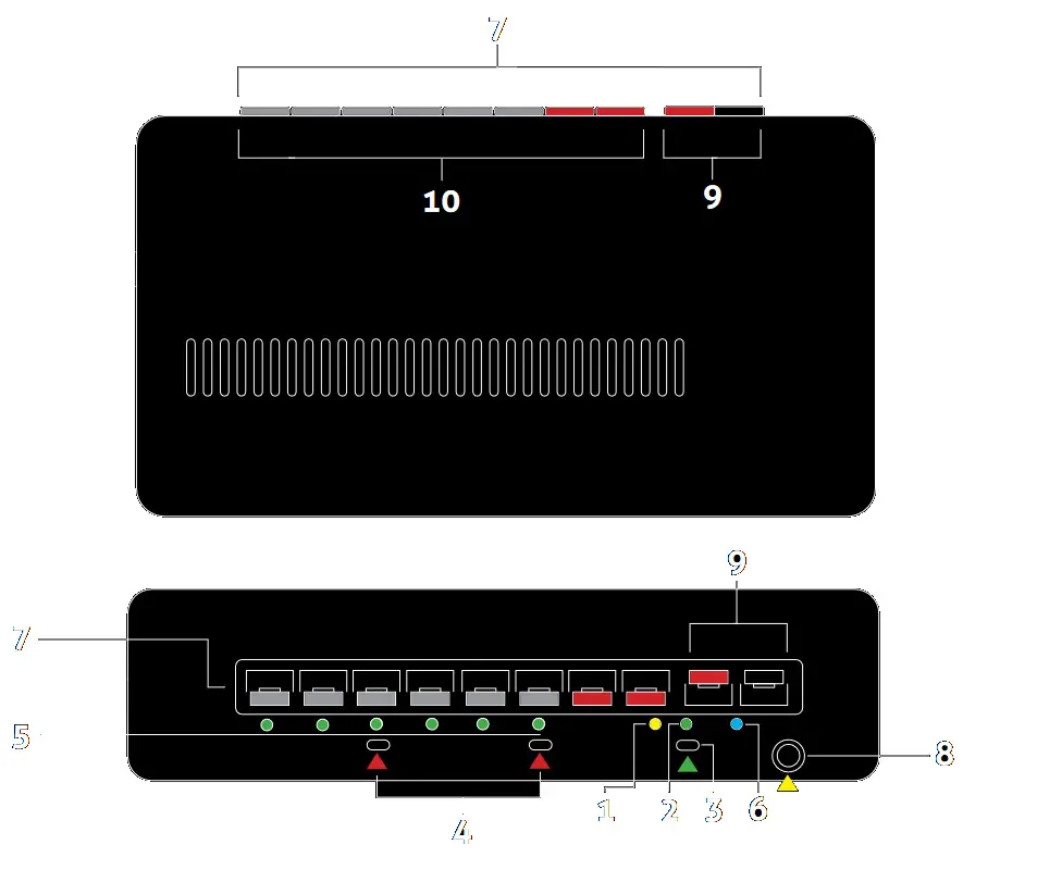 RC4 WIRELESS DMX6dim-500 High Power Six-Channel Wireless Dimmer -Wireless Dimme