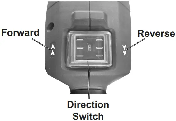 Bauer 64121 1 2 Inch Heavy Duty Right Angle Drill - Setting Direction