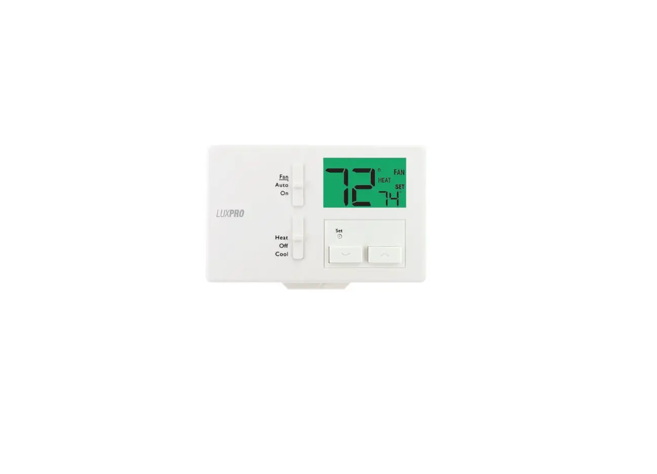 Luxpro P111 Non-programmable Thermostat Product Specifications Luxpro P111 Non-programmable Thermostat Product Specifications