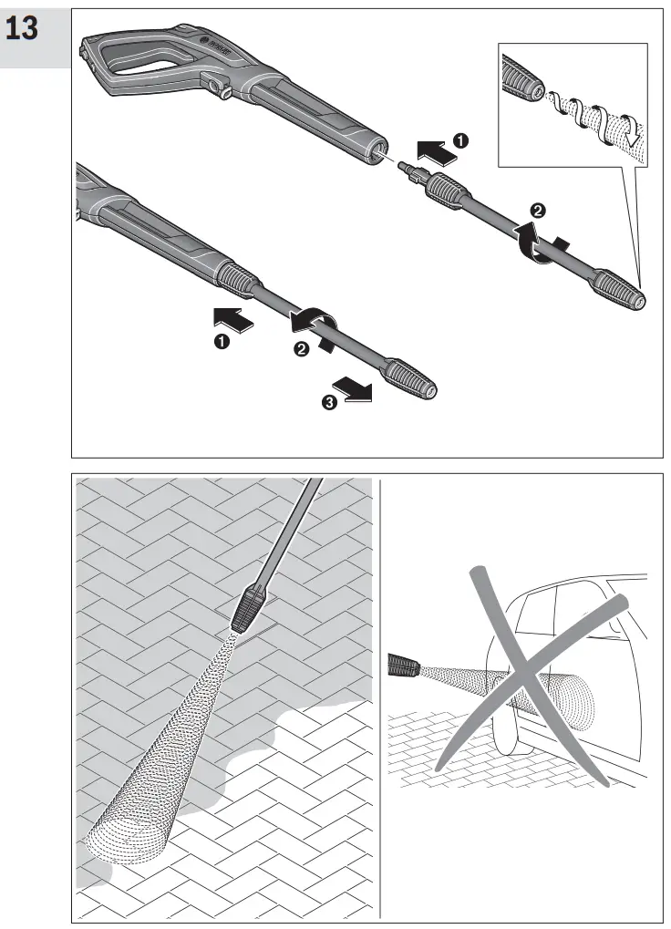 BOSCH 150 Advanced Aquatak High Pressure Washer - Fig 7