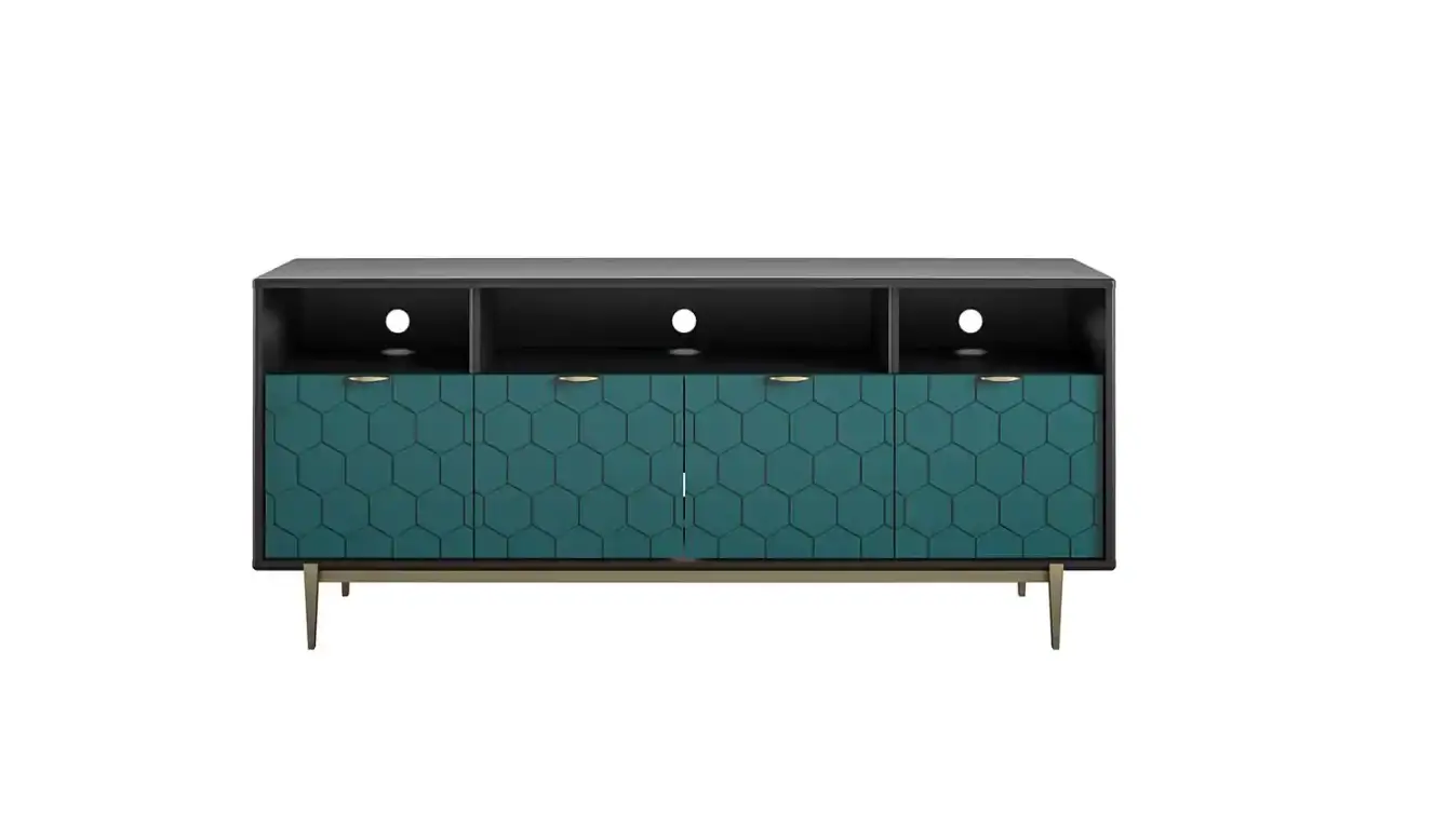 Cosmoliving 810589008 59.6 Inch Olivia Black Tv Stand Instruction Manual