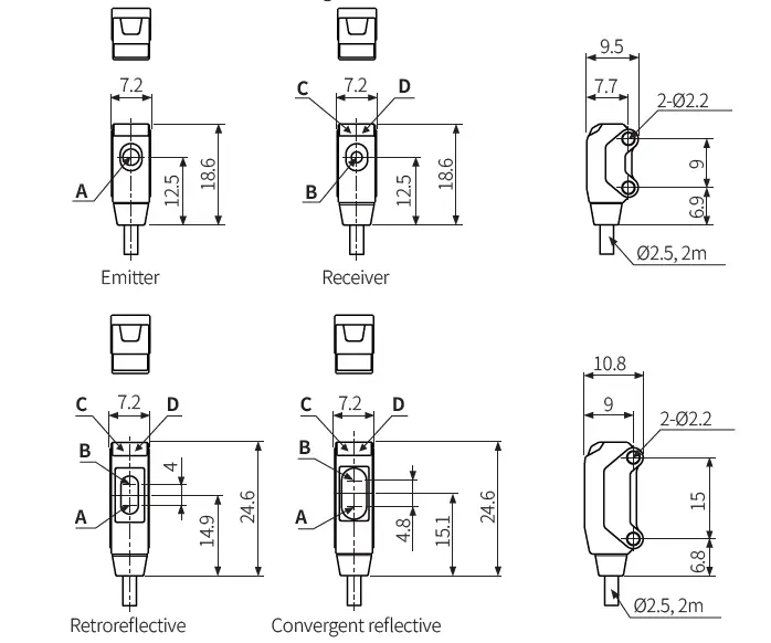 AUTONICS BTS Series W 7.2 mm Photoelectric Sensors-fig-7
