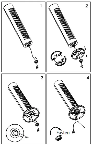 MALMBERGS 99 940 93 29 Inch Tower Fan - Assembly