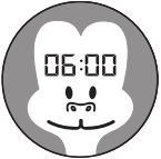 Alecto BC-100 Monkey Sleep Trainer Clock A3b