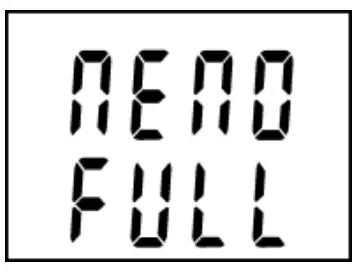 Messages displayed on the LCD beyond usual operation