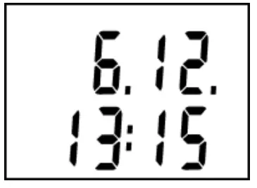 Reading on the display in usual operation