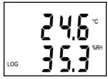 Reading on the display in usual operation