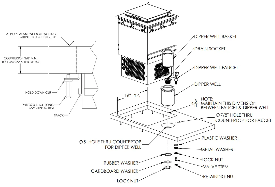 Perlick 8000B Ice Cream Cabinet - CREAM FREEZER