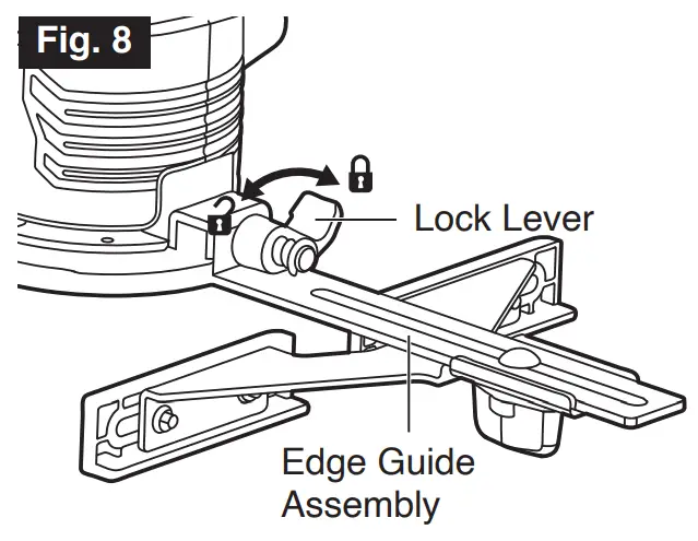 Installing And Removing The Edge Guide Assembly (Fig. 7, 8, 9, And 10)