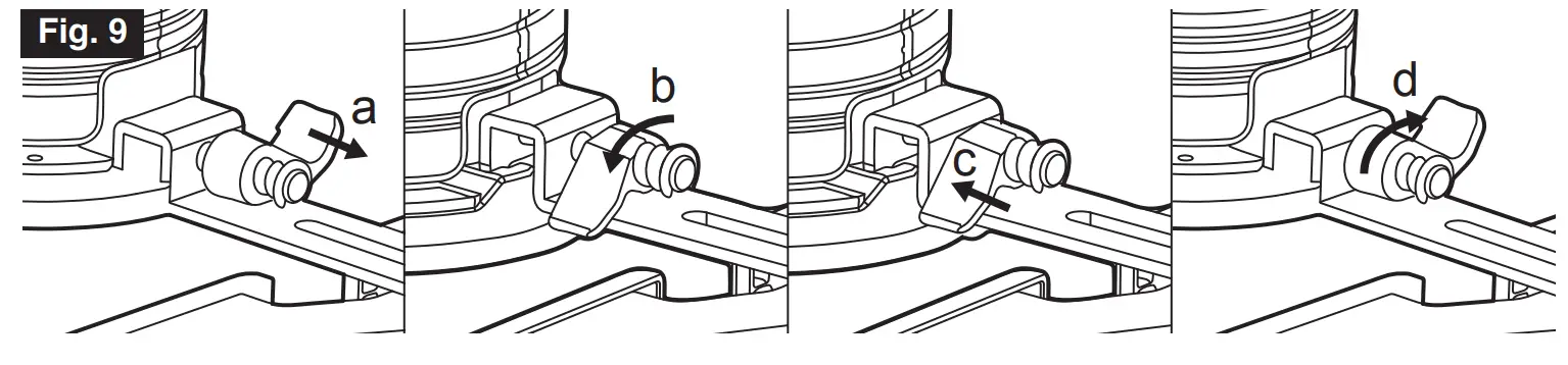 Installing And Removing The Edge Guide Assembly (Fig. 7, 8, 9, And 10)